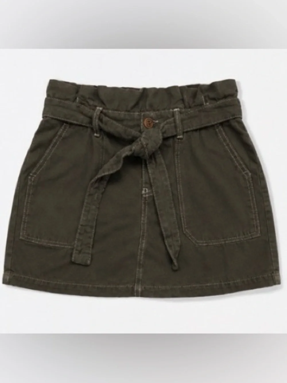Free People Utility Mini Skirt Size 8
